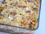 Gratin de ravioles tomates courgettes