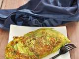 Omelette aux spaghetti de courgettes