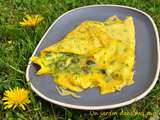 Omelette boutons de pissenlit