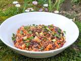 Salade de lentilles carottes chou ananas