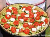 Tarte courgettes tomates feta