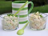 Verrines crevettes avocat pamplemousse