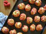 Chouquettes aux pralines roses