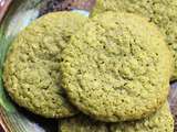 Cookies au thé matcha et à l'avoine (recette de Jean Hwang Carrant)