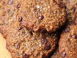 Cookies noisettes, chocolat, gingembre et poivre