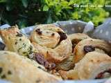 Roulés chèvre, tomate confite et basilic