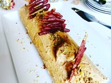 Bûche aux fruits secs