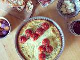 Tarte aux tomates et au cream cheese