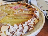 Tarte rustique à la rhubarbe