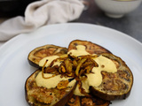 Aubergines rôties, sauce yaourt et curry, d’Ottolenghi