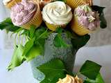 Bouquet de cupcakes (ganache montée chocolat blanc)