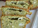 Cake de courgette au pesto et au chèvre