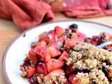 Crumble pommes-fruits rouges