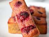 Financiers betterave-framboise de Christophe Felder