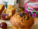 Gâteaux aux cerises et amandes