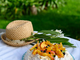 Pavlova fleur d’oranger et pêche