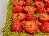 Sablé breton, fraises de Plougastel et caramel au beurre salé, de Christophe Adam