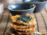 Senbei, des crackers japonais au riz (sans gluten)