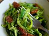 Tagliatelles de courgettes au pesto de roquette