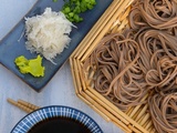 Zaru soba (nouilles soba froides et sa sauce tsuyu)