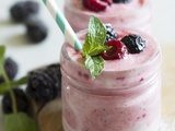 Smoothie vanille framboise