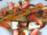 Asperges rôties aux fraises et basilic