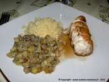 Blancs de poulet farcis aux olives vertes