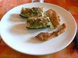 Courgettes farcies au roquefort