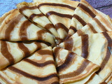 Crêpes aux tourbillons de marron