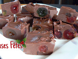 Fudge aux cerises confites