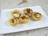 Mini tartelettes aux oignons confit et au chèvre