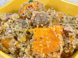 Salade tiède au quinoa, châtaignes et potimarron