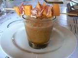 Soupe de melon au porto et ses brochettes