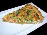 Tarte aux petits pois et carottes