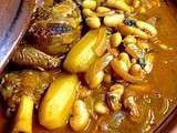 Loubia-haricots blancs à l'agneau (recette kabyle)