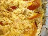 Tarte crumble aux abricots, crème d'amandes