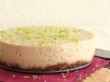 Cheesecake à la poire {sans cheese, sans beurre et sans cuisson}