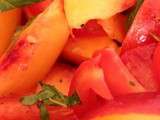 Salade tomates nectarines