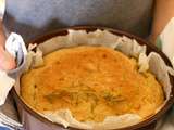 Gâteau polenta, amandes aux parfums de citron et romarin et un peu d'huile d'olive aussi, un vrai voyage gourmand