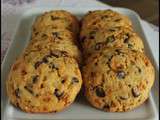 Cookies au pralin et chocolat