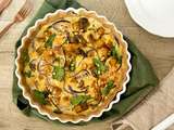 Tarte de légumes au Reblochon (butternut, épinards, champignons)