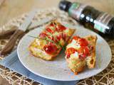 Bruschetta Chèvre, Jambon, Tomates et Huile de Noisette