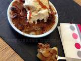 Crumble aux Pommes, Caramel au Beurre Salé et sa boule de Glace Vanille