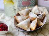 Calzone revisitée au mascarpone & sa purée de framboises