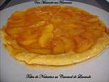 Tatin de nectarines au caramel de lavande