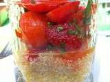 Taboulé tomates fraises et quinoa