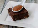 Brownie Banane & Noix, Caramel au beurre salé