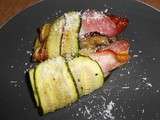 Cannellonis courgette-aubergine au jambon italien