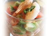 Petite verrine saumon avocat tomate, un classique qui plait