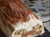 Bûche tiramisu coeur praliné